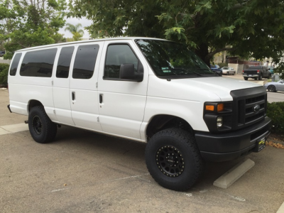 1996 Ford E-Series Econoline Van E-250 E-350 3 inch Suspension Lift Kit w Fox Shocks Modified Radius Arms